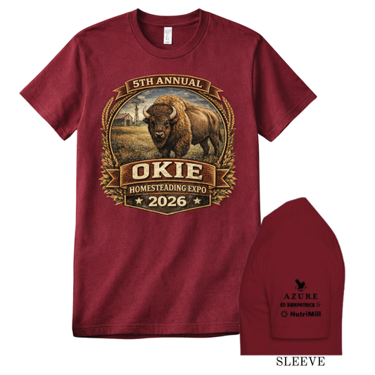 Okie Homesteading Expo 2026 T-Shirt (Maroon)